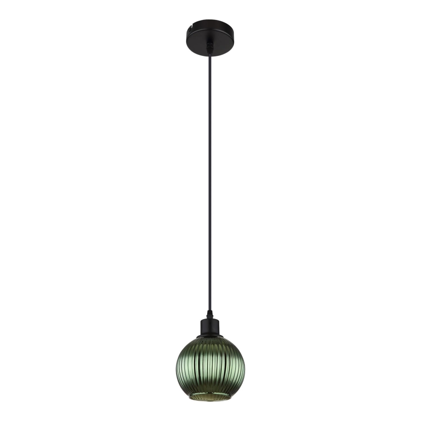 Globo - Pendel 1xE27/25W/230V diameter 15 cm grøn