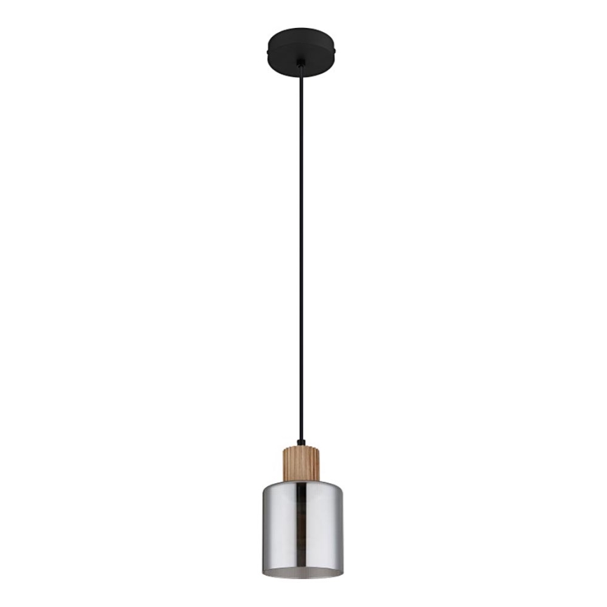 Globo - Pendel 1xE27/25W/230V sort diameter 12 cm