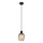 Globo - Pendel 1xE27/40W/230V diameter 13,5 cm sort