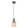 Globo - Pendel 1xE27/40W/230V diameter 18 cm brun