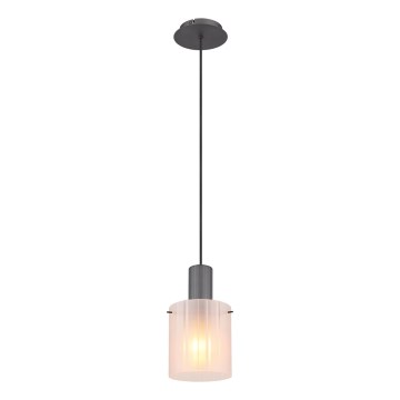 Globo - Pendel 1xE27/40W/230V diameter 18 cm hvid