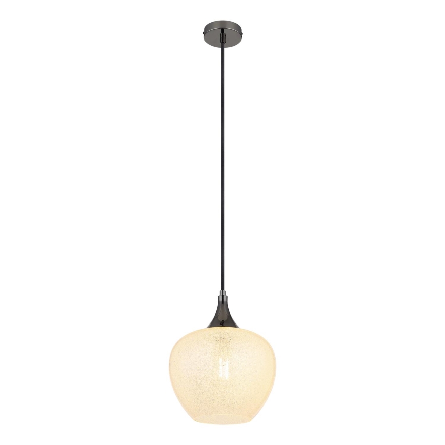 Globo - Pendel 1xE27/40W/230V diameter 24 cm hvid/antracit