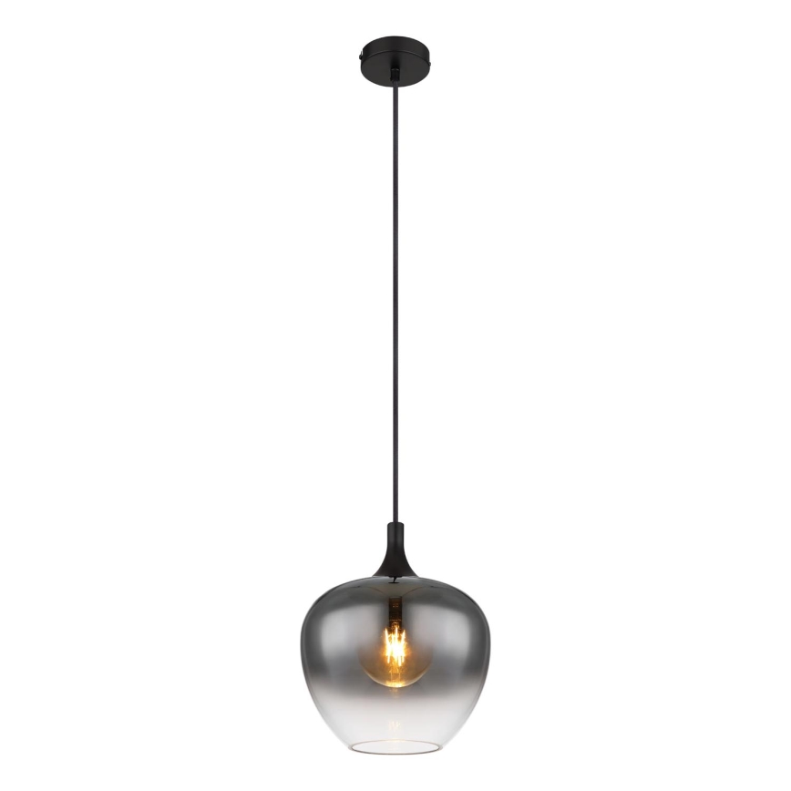 Globo - Pendel 1xE27/40W/230V diameter 24 cm sort