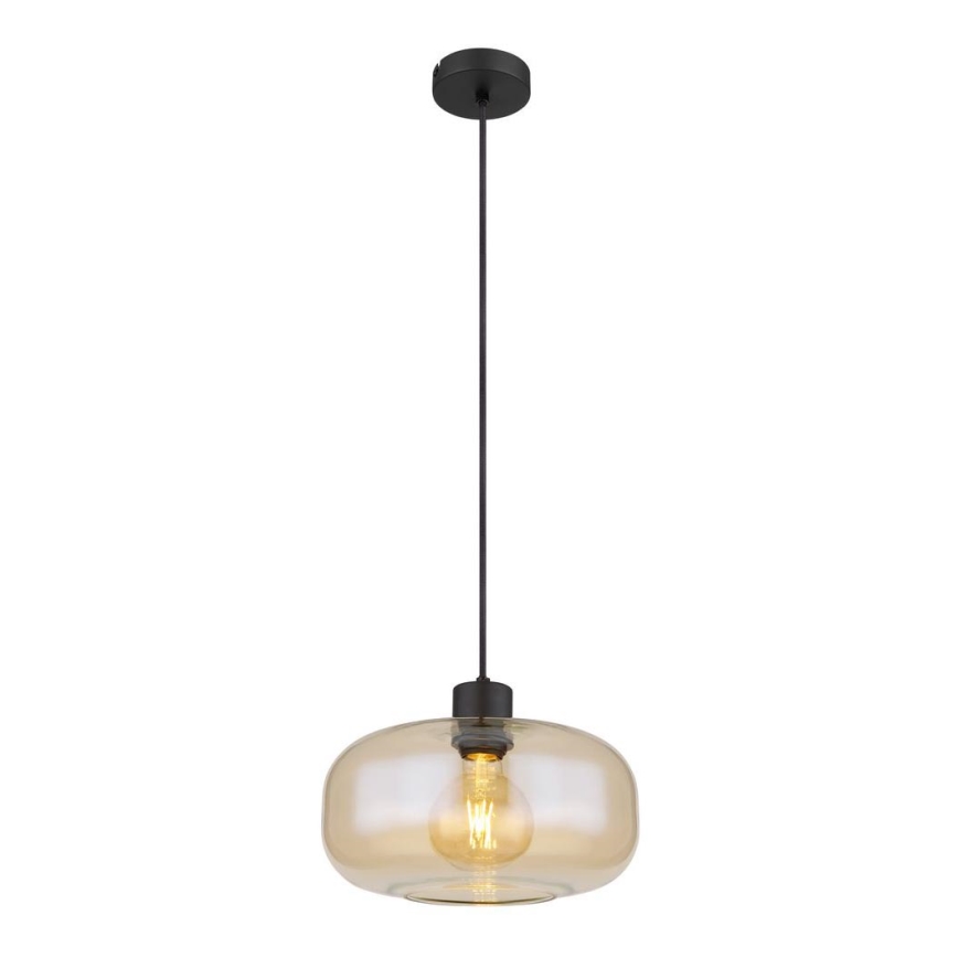 Globo - Pendel 1xE27/40W/230V diameter 28 cm transparent