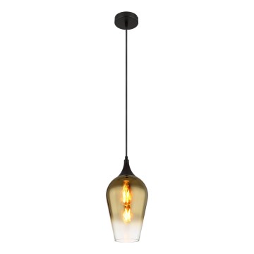 Globo - Pendel 1xE27/60W/230V diameter 18 cm guldfarvet