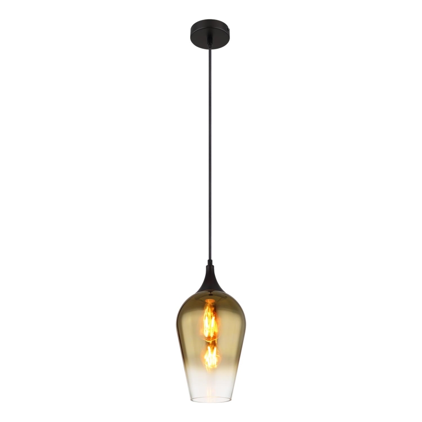 Globo - Pendel 1xE27/60W/230V diameter 18 cm guldfarvet