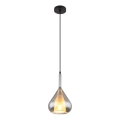 Globo - Pendel 1xE27/60W/230V diameter 20 cm sort