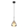 Globo - Pendel 1xE27/60W/230V diameter 20 cm sort