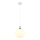 Globo - Pendel 1xE27/60W/230V diameter 24 cm hvid