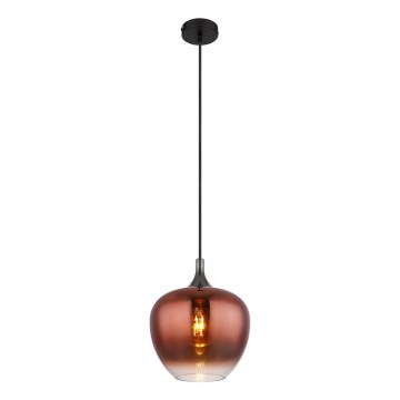 Globo - Pendel 1xE27/60W/230V diameter 24 cm kobber
