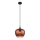 Globo - Pendel 1xE27/60W/230V diameter 24 cm kobber