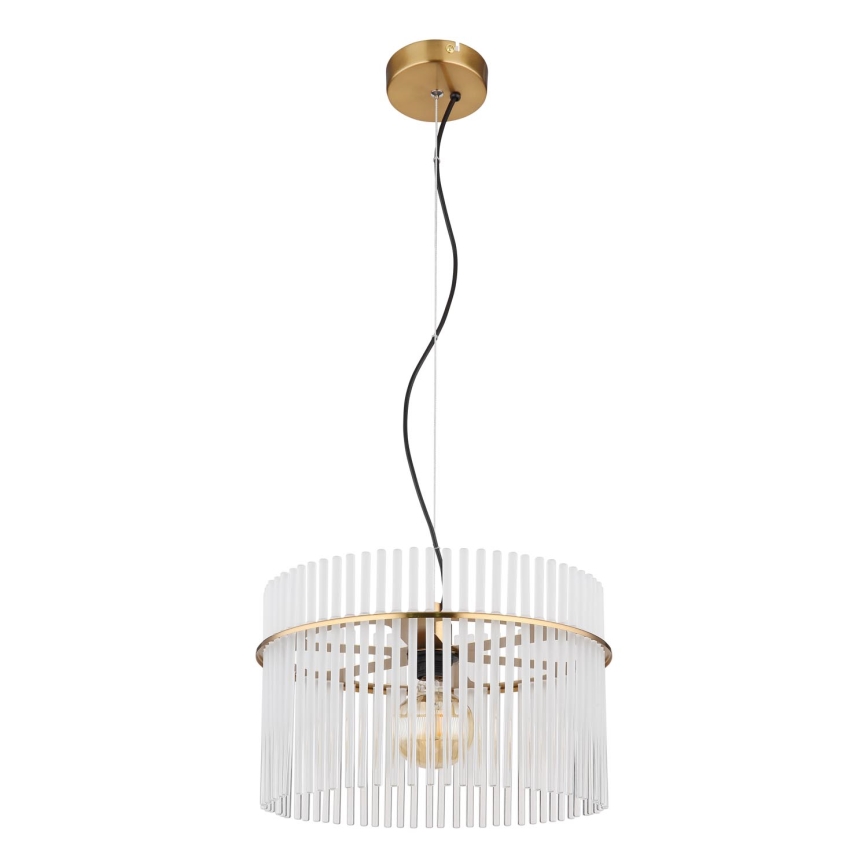 Globo - Pendel 1xE27/60W/230V diameter 40 cm guldfarvet