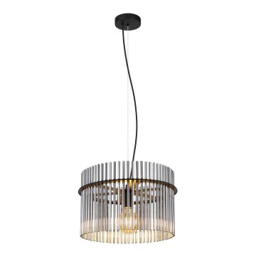 Globo - Pendel 1xE27/60W/230V diameter 40 cm sort