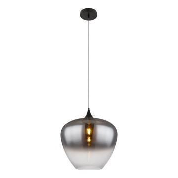 Globo - Pendel 1xE27/60W/230V diameter 40 cm sort