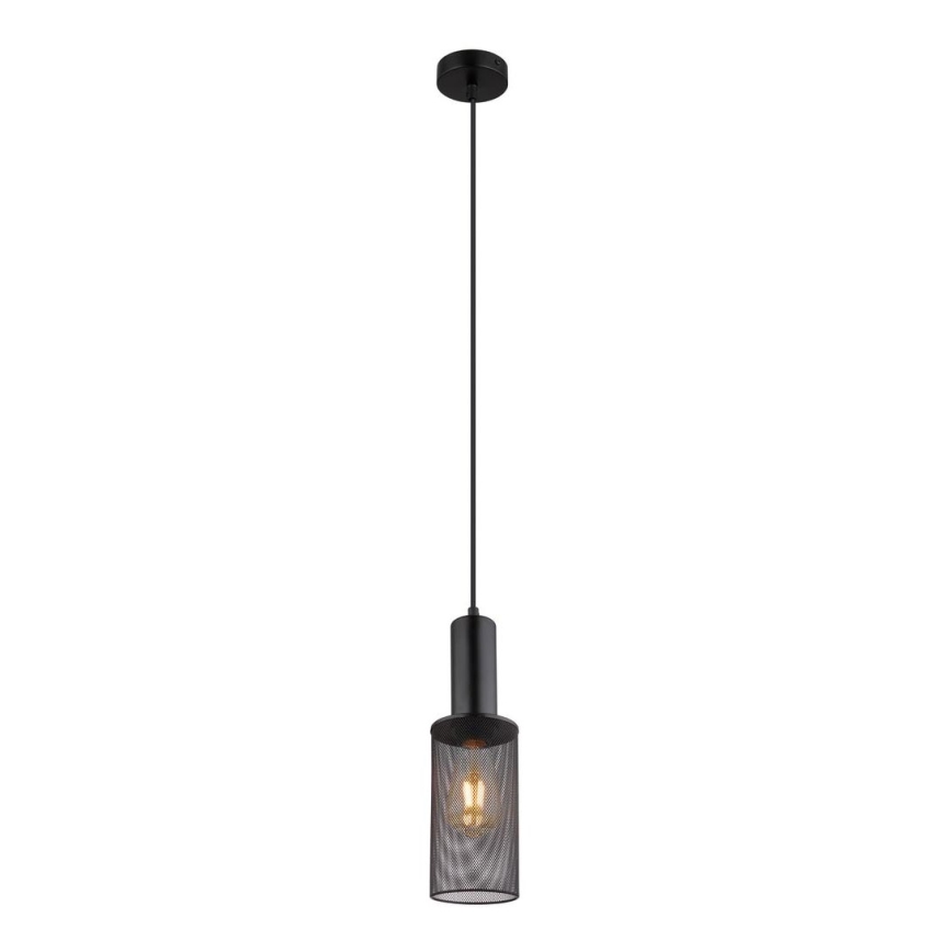 Globo - Pendel 1xE27/60W/230V sort