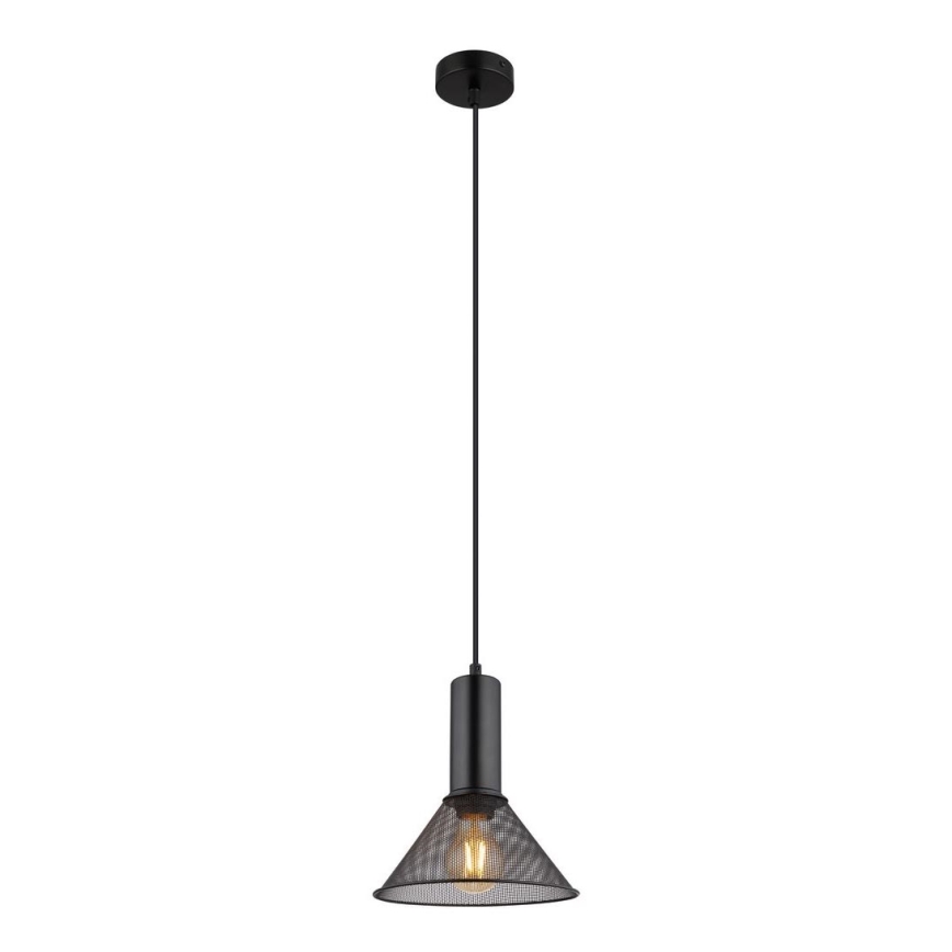 Globo - Pendel 1xE27/60W/230V sort