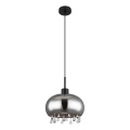 Globo - Pendel 1xE27/9W/230V diameter 28 cm sort