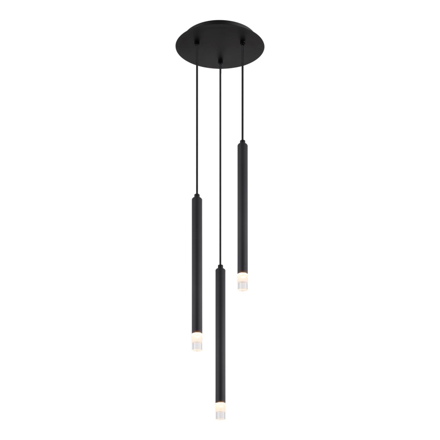 Globo - Pendel 3xG9/4W/230V diameter 24 cm sort