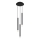 Globo - Pendel 3xG9/4W/230V diameter 24 cm sort