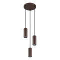 Globo - Pendel 3xGU10/25W/230V brun