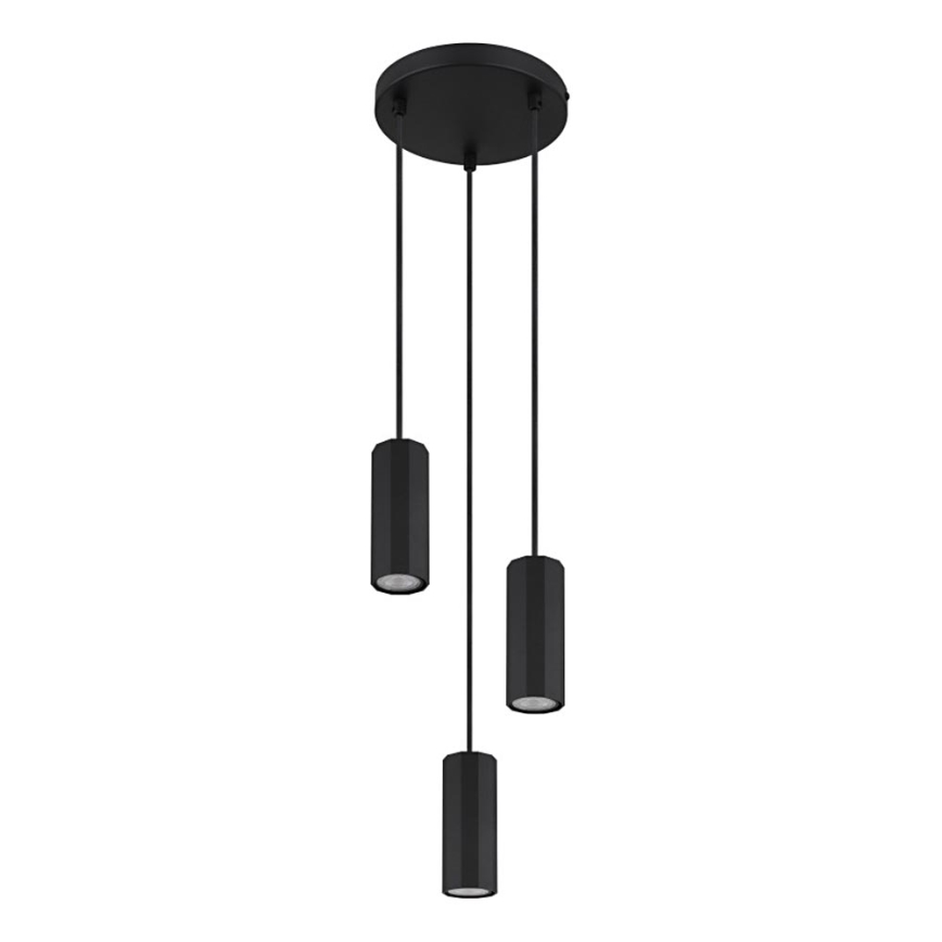 Globo - Pendel 3xGU10/25W/230V sort