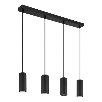 Globo - Pendel 4xGU10/25W/230V sort