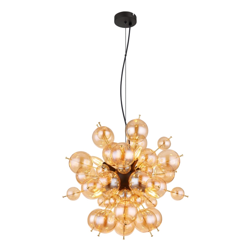 Globo - Pendel 6xE14/25W/230V diameter 55 cm guldfarvet