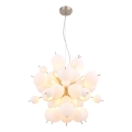 Globo - Pendel 6xE14/25W/230V diameter 55 cm hvid