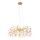Globo - Pendel 8xG9/8W/230V diameter 61 cm guldfarvet