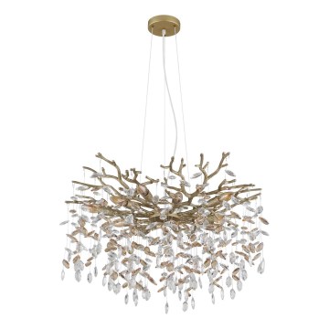 Globo - Pendel med kabel 10xE14/40W/230V guld