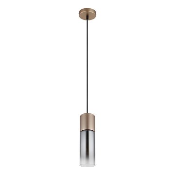 Globo - Pendel med kabel 1xE27/25W/230V, bronzefarvet, Ø 10,5 cm