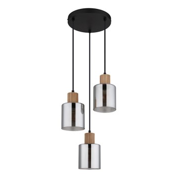 Globo - Pendel med kabel 3xE27/25W/230V Ø 30 cm