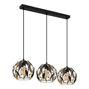 Globo - Pendel med kabelophæng, 3x E27/40W/230V, 20x74 cm