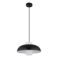 Globo - Pendel på kabel 1xE27/60W/230V sort