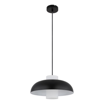 Globo - Pendel på kabel 1xE27/60W/230V sort