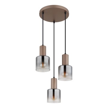 Globo - Pendel på kabel 3xE27/40W/230V