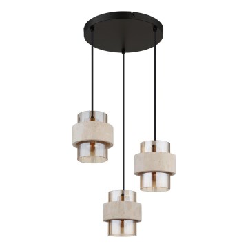 Globo - Pendel på kabel 3xE27/40W/230V