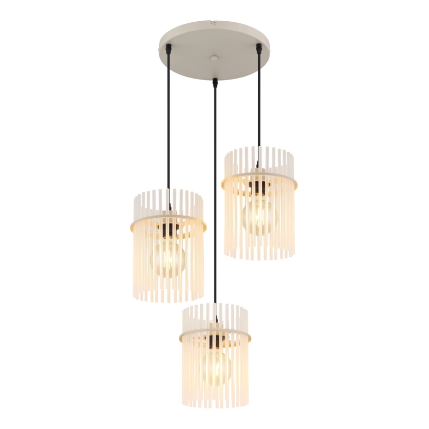 Globo - Pendel på kabel 3xE27/60W/230V