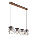 Globo - Pendel på kabel 4xE27/40W/230V