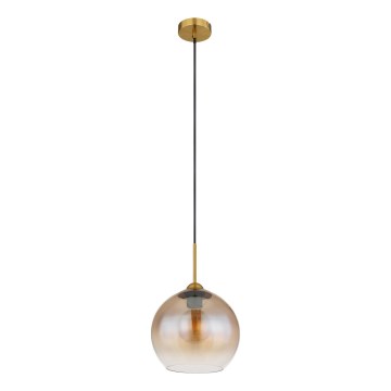 Globo - Pendel på wire 1x E27/60W/230V, messing