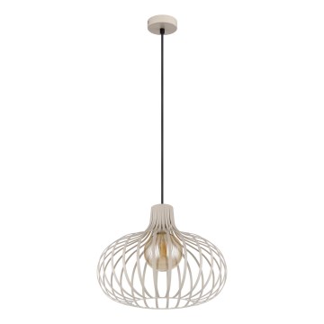 Globo - Pendel på wire 1xE27/40W/230V beige