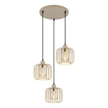 Globo - Pendel på wire 3xE27/40W/230V