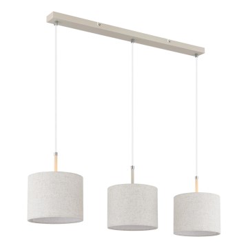 Globo - Pendel på wire 3xE27/40W/230V