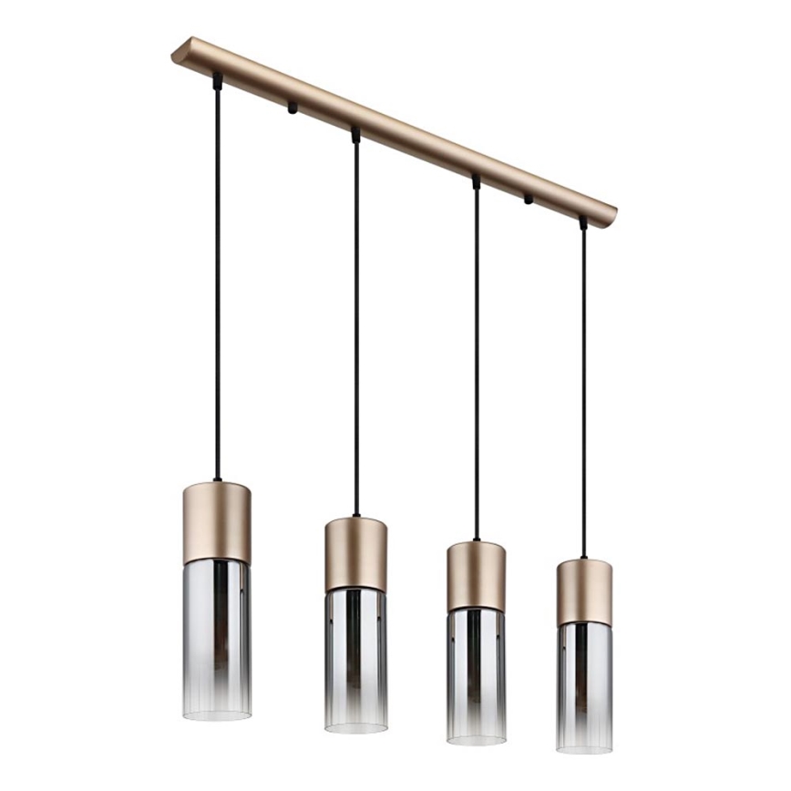 Globo - Pendel på wire 4xE27/25W/230V bronzefarvet