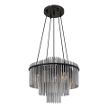 Globo - Pendel på wire 5xE27/60W/230V sort