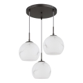 Globo - Pendellampe med ledning 3xE27/60W/230V Ø 42,5 cm
