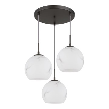 Globo - Pendellampe med ledning 3xE27/60W/230V Ø 42,5 cm