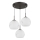 Globo - Pendellampe med ledning 3xE27/60W/230V Ø 42,5 cm