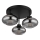 Globo - Plafondlampe 3xE27ILLU/40W/230V sort