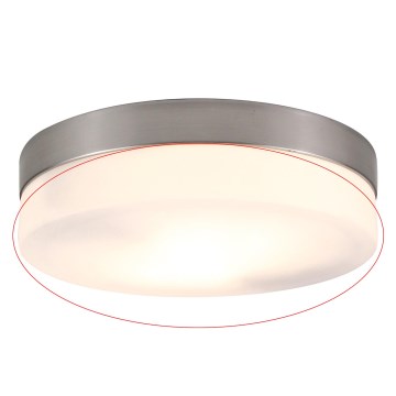 Globo - Reservedelsglas til loftlampe OPAL E27 Ø 23,5 cm